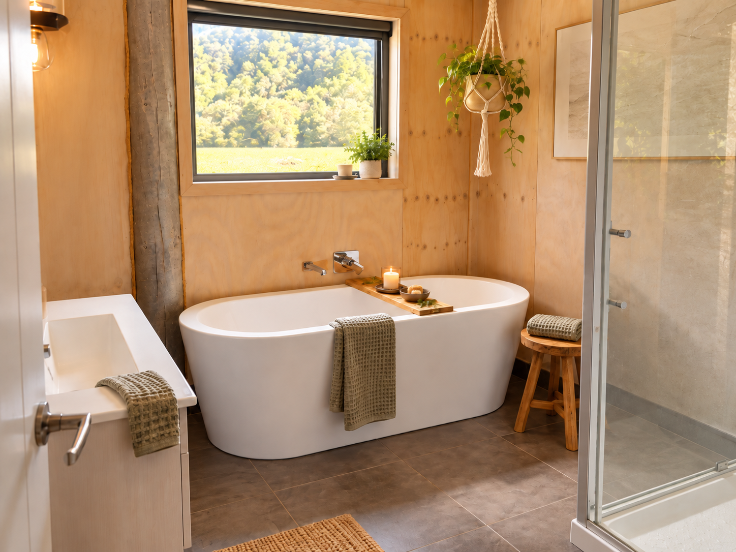 Bathroom at Wilderbliss farm stay