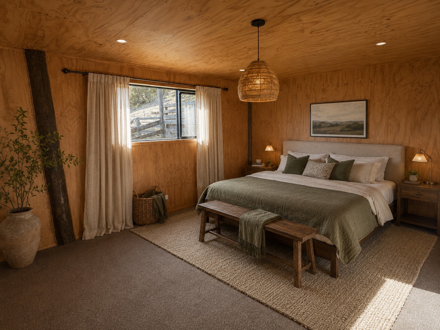 Main bedroom at Wilderbliss farm stay